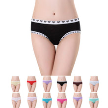 Women Girls Sweet Heart Bamboo Fiber Underwear Briefs Women Sexy Seamless Panties Colorful IMY66