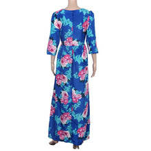 vestidos Women Dress Print Long Maxi Dresses Beach Dress Half Sleeve Bohemian Dress IMY66