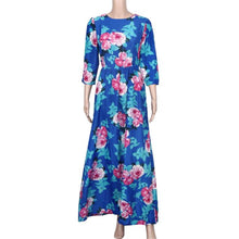 vestidos Women Dress Print Long Maxi Dresses Beach Dress Half Sleeve Bohemian Dress IMY66