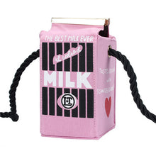Dress Lovely Stereo Mini Messenger Bags Milk Bag Cartoon Cartons Bag Women Letter Canvas Shoulder Bag IMY66