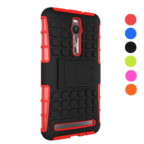 Hybrid Rugged Grip Armor Stand Case Cover For ASUS Zenfone 2 ZE551ML IMY66