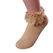 Japanese Kawaii Style Women Vintage Princess Socks Girls Lace Ruffle Frilly Ankle Socks Cotton Socks calcetines mujer IMY66