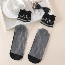 Japanese Lace Socks Lovely Ultrathin Transparent Beautiful Crystal Lace Elastic Short Socks calcetines mujer IMY66