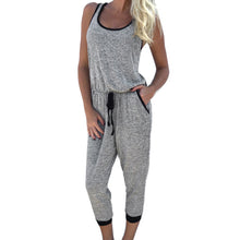 Jumpsuit Women Casual Sleeveless Backless Clubwear Playsuit Romper Calf-Length Pants Macacao Feminino Overall IMY66