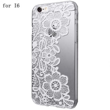 Lace Floral Flower Plastic Hard Back Case Cover Skin for iPhone 6/for iPhone 6 Plus IMY66