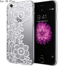 Lace Floral Flower Plastic Hard Back Case Cover Skin for iPhone 6/for iPhone 6 Plus IMY66