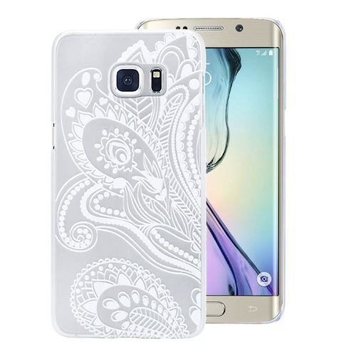 Lace Floral Plastic Hard Back Case Cover Skin For Samsung Galaxy S6 Edge+ Plus IMY66