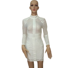 Ladies Women Sexy Dress Turtleneck Slim Bodycon Bandage Long Sleeve Club Party Mini Dress vestidos femininos IMY66