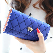 Lady Women Clutch Long Purse PU Leather Crown Wallet Card Holder Handbag Clutch Coin Case Bags carteira feminina IMY66