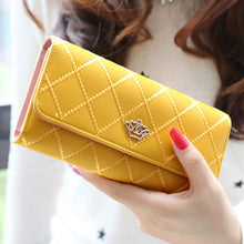 Lady Women Clutch Long Purse PU Leather Crown Wallet Card Holder Handbag Clutch Coin Case Bags carteira feminina IMY66
