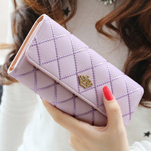 Lady Women Clutch Long Purse PU Leather Crown Wallet Card Holder Handbag Clutch Coin Case Bags carteira feminina IMY66