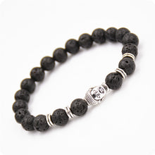 Lava Stone Onyx Bead Buddha Bracelet Gold Buddha Turquoise Black Yoga bracelets Men Women Mujer Pulseras Jewelry IMY66
