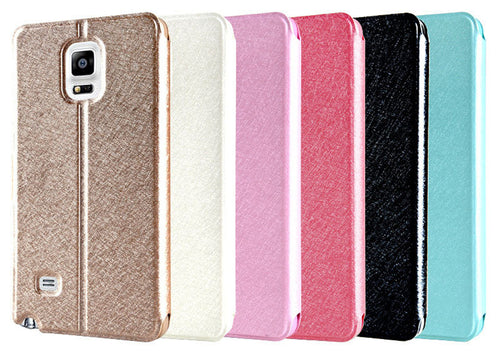 Leather Smart Wallet Flip Case Cover for Samsung Galaxy Note 4 N9100 Puscard IMY66