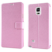 Leather Smart Wallet Flip Case Cover for Samsung Galaxy Note 4 N9100 Puscard IMY66