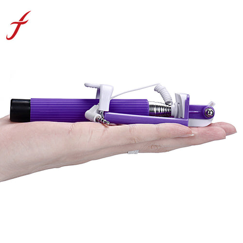Light Weight Portable Wired Universal Extendable Handheld Self-Pole Tripod Selfie Stick For Smartphone IMY66