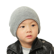 Lovely Baby Beanie Caps Boy Girls Soft Striped Hat Children Warm Kids Children Knitted Caps IMY66