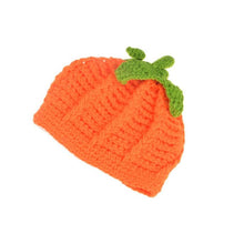 Lovelyborn Baby Boys Girls Pumpkin Cap Handmade Knitted Crochet Hat Halloween Costume Photography Prop Children IMY66