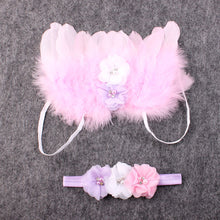 Lovelyborn Photography Props Baby Boys Girls Angel Wings Set Feather Butterfly Wings Girls Hair Accessories IMY66
