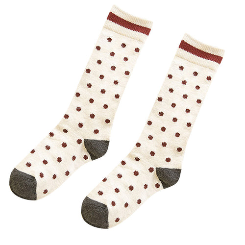 Lovely Polka Dot Cotton Socks Vintage Multi-Color Women's Warm Socks calcetines mujer IMY66