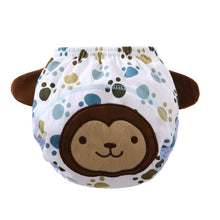 Lovely Reusable Waterproof Baby Diapers Briefs Cotton Cartoon Animals Print With Ears Infant Training Pants For Baby IMY66