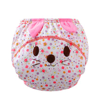 Lovely Reusable Waterproof Baby Diapers Briefs Cotton Cartoon Animals Print With Ears Infant Training Pants For Baby IMY66