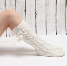 Lovely Warm Over Knee Socking For Women Knitted Long Boot Socks Thigh High Stocking With Balls Female stockings IMY66