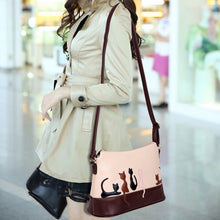 Lovely Women Bag Cat Rabbit PU Leather Shoulder Bag Cross Body Purse Handbag Messenger Bag bolsos feminina IMY66