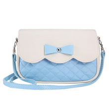 Lovely Women Bowknot Handbags Shoulder Bag Ladies Splice Color Crossbody Messenger Bag bolsas femininas IMY66