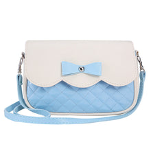 Lovely Women Bowknot Handbags Shoulder Bag Ladies Splice Color Crossbody Messenger Bag bolsas femininas IMY66