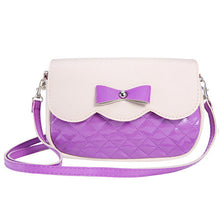 Lovely Women Bowknot Handbags Shoulder Bag Ladies Splice Color Crossbody Messenger Bag bolsas femininas IMY66