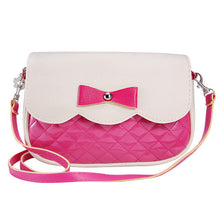 Lovely Women Bowknot Handbags Shoulder Bag Ladies Splice Color Crossbody Messenger Bag bolsas femininas IMY66