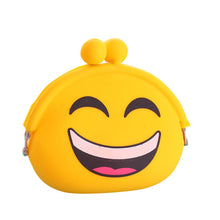Lovely Women Cartoon Emoji Silicone Jelly Wallet Change Bag Key Pouch Coin Purse IMY66
