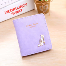 Lovely Women Short Purse Girl High Heels PU Leather Mini Slim Coin Purse Wallet Card Holders Handbag Bag IMY66