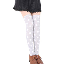 Lovely Women Thigh High Socks Dot Print Sexy Thigh High Over The Knee Socks Long Stockings Cotton Stockings For Girls IMY66