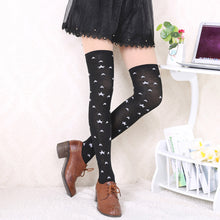 Lovely Women Thigh High Socks Dot Print Sexy Thigh High Over The Knee Socks Long Stockings Cotton Stockings For Girls IMY66
