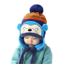 Lovely kids baby Hat Warm Kid Baby Girl Boy Ear Thick Knit Beanie Cap Hat Baby Beanies Accessories IMY66