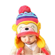 Lovely kids baby Hat Warm Kid Baby Girl Boy Ear Thick Knit Beanie Cap Hat Baby Beanies Accessories IMY66