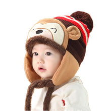 Lovely kids baby Hat Warm Kid Baby Girl Boy Ear Thick Knit Beanie Cap Hat Baby Beanies Accessories IMY66