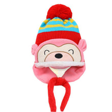 Lovely kids baby Hat Warm Kid Baby Girl Boy Ear Thick Knit Beanie Cap Hat Baby Beanies Accessories IMY66