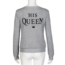 Lover Couple Sweatshirt Hoodies T-Shirts Casual Back KING Letter Print Long Sleeve Thicken Warm Tee Shirt Tops IMY66