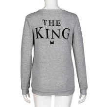Lover Couple Sweatshirt Hoodies T-Shirts Casual Back KING Letter Print Long Sleeve Thicken Warm Tee Shirt Tops IMY66