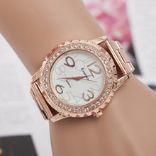 Luxury Women Men Watch Crystal Rhinestone Alloy Stainless Steel Analog Quartz Wrist Watch relogio feminino Clock IMY66