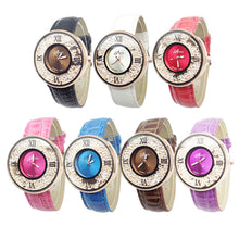 Luxury Women Watches Quicksand Pattern Faux Leather Band Analog Quartz Vogue Wrist Watches relogio feminino IMY66