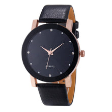 Luxury Dress Watches Women Men Simple Rhinestone Stainless Steel PU Leather Band Quartz Wrist Watch Men relogio feminino IMY66