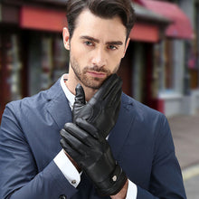 Luxury Men Thermal Gloves Sports PU Leather Phone Touch Screen Gloves Touch Screen Gloves Mittens guantes mujer IMY66