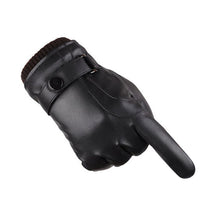 Luxury Men Thermal Gloves Sports PU Leather Phone Touch Screen Gloves Touch Screen Gloves Mittens guantes mujer IMY66