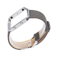 Luxury PU Leather Watch band Wrist strap+Metal Frame For Fitbit Blaze Smart Watch Wristband Replacement Accessories IMY66