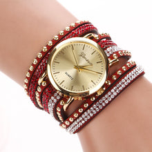 Luxury Rhinestone Rivet Bracelet Watches Women Ladies Quartz Watch Wristwatch For Women Relogio Feminino Montre Femme IMY66