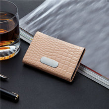 Luxury Unisex Crocodile Pattern Credit Card Package Travel Pas Card Holder Business Card Case Holder Bag IMY66