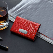 Luxury Unisex Crocodile Pattern Credit Card Package Travel Pas Card Holder Business Card Case Holder Bag IMY66